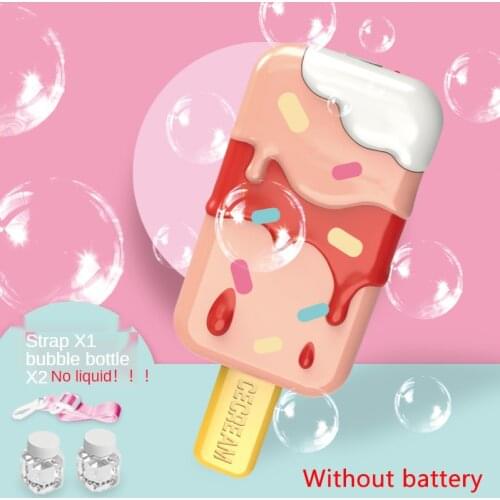 2021 Ice Cream Bubble Machine Bubble Machine Bubbles for Kids Kid Toys Bath Toys Baby Toys Toys for Kids Bathtub Bubble Machine