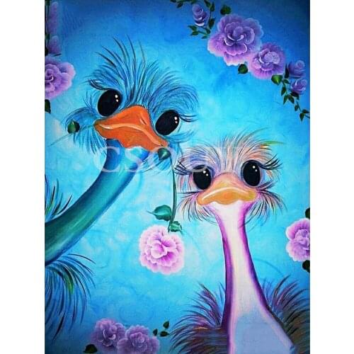 5D Diy Diamond Painting Cross Stitch Bule Flowers Full Square / Round Diamond Embroidery Home Decor Mosaic Needlework Home Decor