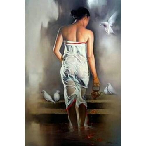 5D diy diamond painting cross stitch full square diamond embroidery picture Bathing woman rhinestone mosaic pattern wall sticker