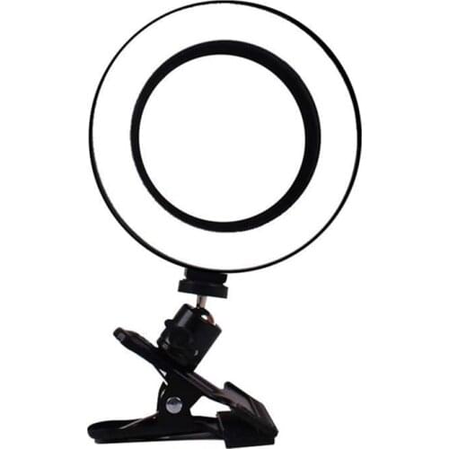 6Inch Ring Light Video Conference Lighting Kit Dimmable Led Ring Lights Clip on Laptop Monitor for Lamp