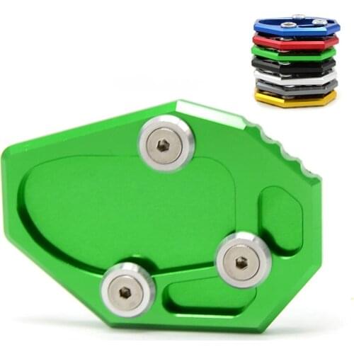 Motorcycle CNC Aluminum Kickstand Side Stand Enlarge Pad Extension Support Plate For yamaha MT07 MT 07 MT-07 2014 2015 FZ6R