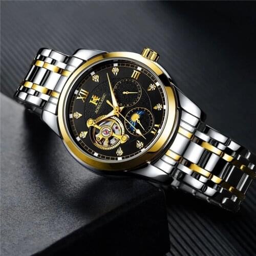 AOKULASIC/Augulas automatic mechanical watch waterproof luminous multi-function mens watch