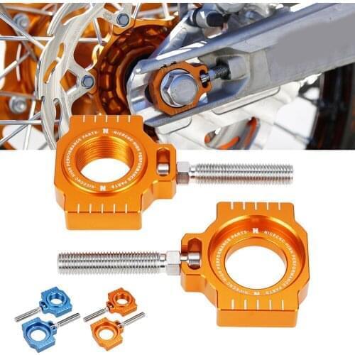 Rear Axle Blocks Chain Adjuster For KTM 690 Enduro/R 950 Adventure S 990 Adventure /R/S 950 1050 Adventure 1090 1190 Adventure R