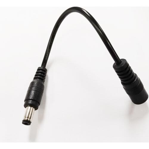 DC Extension Power Cord Cable 2.1mm / 5.5mm Male Female For CCTV Printer extender ,50pcs