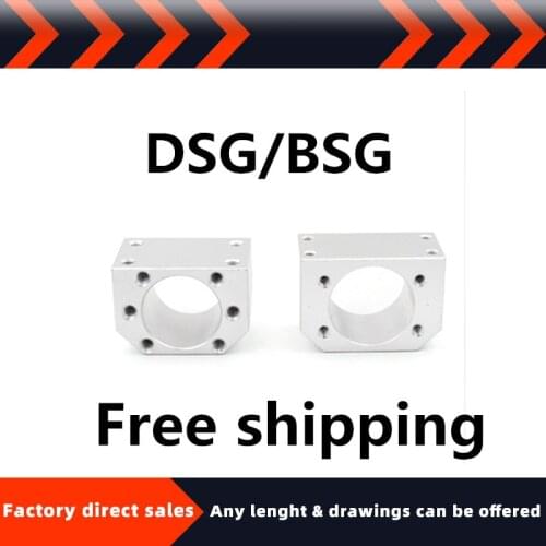 DSG12H/DSG16H/DSG20H/DSG25H/BSG1616H/BSG2020H Mount Bracket CNC Parts Ballscrew aluminum Nut Housing Bracket HolderFits for SFU