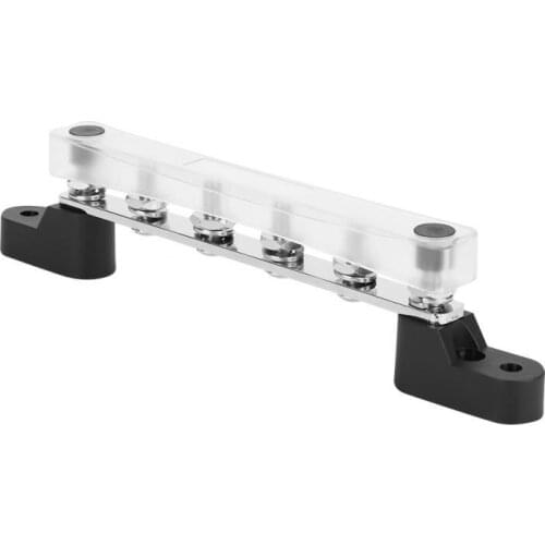 6 Studs Bus Bar Electric Terminal Junction Block 100 Amp 12~48 V Electric Junction Block Car Styling