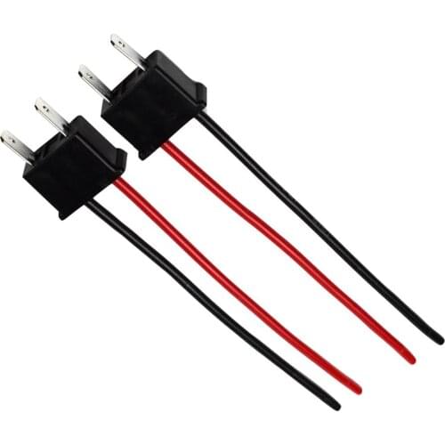 1 Pair H7 Bulb Socket Car Headlight Fog Lamp Long Life Durable Plug and Play Wirefor Male Connector Adapter Pigtail 12.5cm