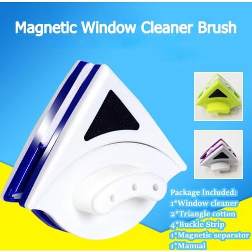 Magnetic Window Cleaner Brush Double Side Glass Cleaning Brush Glass Brush Wiper Cleaner For Washing Household Cleaning Tools