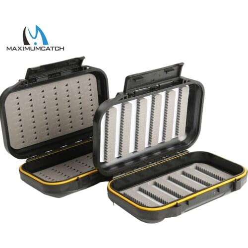 Maximumcatch OR Fly Box Waterproof Easy Grip Foam&Slit Foam Plastic Fly Fishing Box