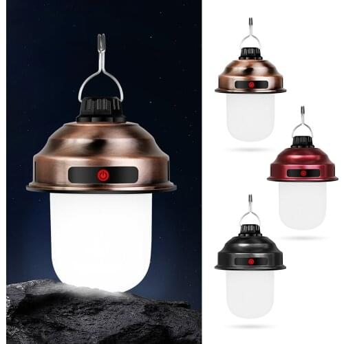 Outdoor Climbing Mini Lantern IPX4 Waterproof Hanging Tent Lantern With Charging Function Hiking Backpacking Accessories