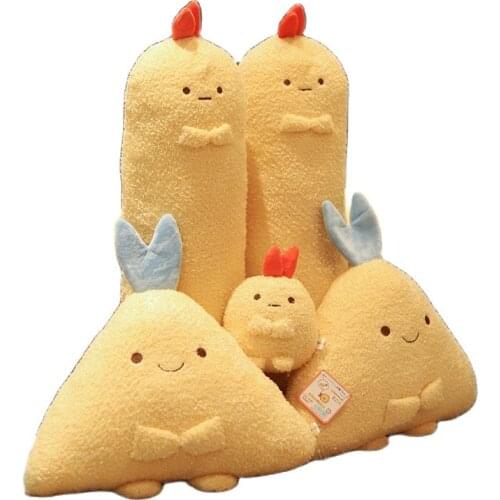 New Plush Toy Stuffed Doll Cute Cartoon San-X Sumikko Pendant Gurashi Shrimp Long Body Tempura Pillow Cushion Christmas Present