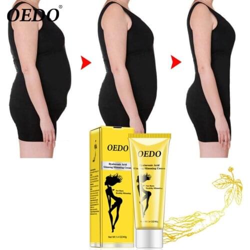 OEDO Hyaluronic Acid Ginseng Slimming Cream Reduce Cellulite Lose Weight Burning Fat Slimming Cream Health Care
