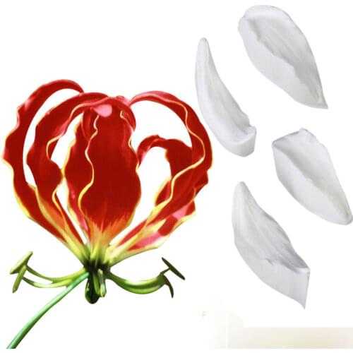 Orchids Flower Petals Silicone Mold Fondant Mould Cake Decorating Tools Chocolate Gumpaste Molds, Sugarcraft, Kitchen Gadget