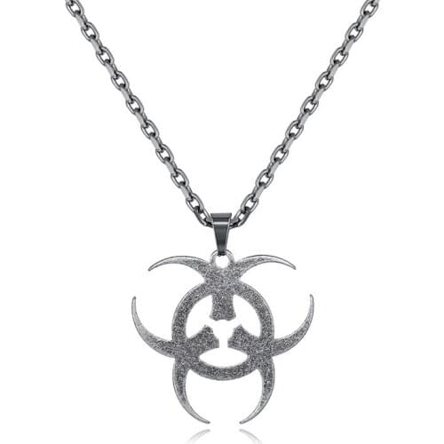 Darts Titanium Steel Necklace Fashion Brand Biochemical Logo Necklace European Hip Hop Street Hipster Womens Clothing Matching