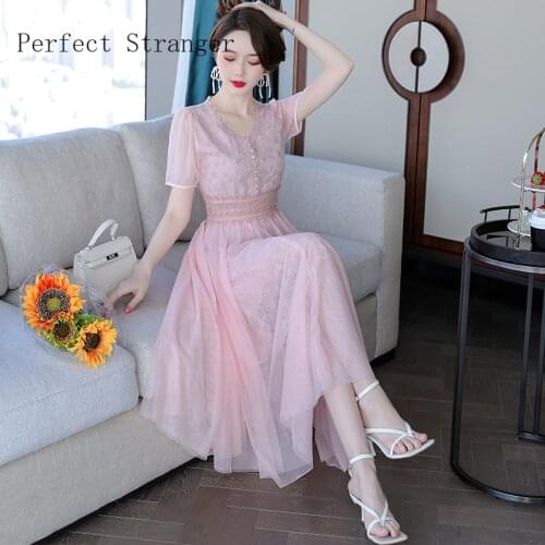 Perfect Stranger Pink Summer Dresses