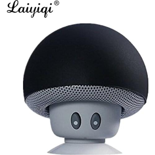 Laiyiqi Promotion Ultra Mini Mushroom Bluetooth Wireless Speaker sucker holder mobile support altavoz bluetooth portable music