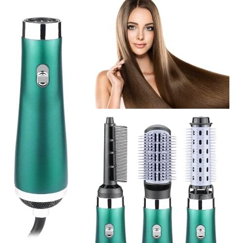 Professional Hot Air Brush Comb Hot Air Styler Automatic Rotating Hairdryer Hairstyling Tools 3 IN 1 Rotating Brush Curling Iron