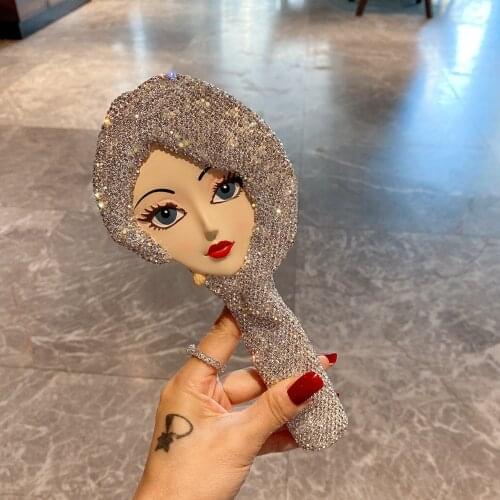 Diamond Beauty Hair Brushes Sparkling Rhinestone Airbag Combs for Hair Glitter Comb Hair Accessories Gifts for Girlfriend Women