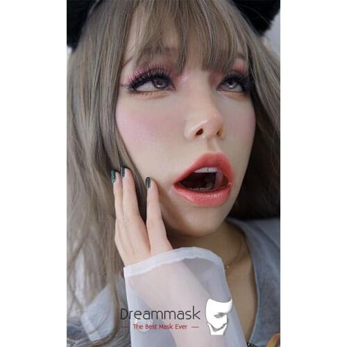 Realistic Face Crossdress Silicone Female Full/Half Head Kigurumi Cosplay DMS Transgender Sex Mask Drag Queen