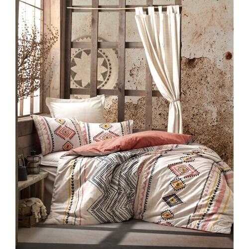 SERESSTORE Cotton Box Ethnic Double Duvet Cover Set Felix Tile