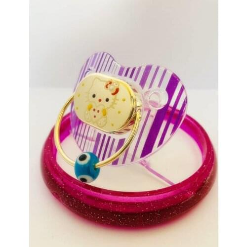 Gold Spout Design 14 Gauge Baby Accessory Gift Newborn Babies Soothing Silicone Shaper Safe Breast Custom Memories