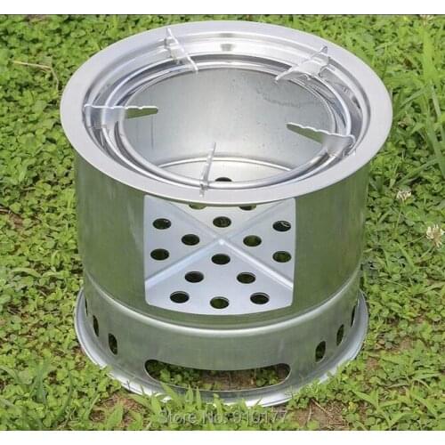 Outdoor portable charcoal bbq grill dual-purpose simple vehicle mounted firewood stove Movable household cooking appliances cam