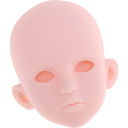 1/4 BJD Female Doll Head Sculpt Without Eyes DIY Parts High Quality