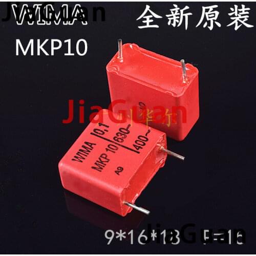 10PCS RED WIMA MKP10 0.1UF/630V p15mm original new MKP-10 104/630V audio 100nf 104 PCM15 hot sale 0.1UF 630V MKP1J031004J