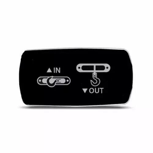 12-24V Car IN OUT 12V 20A Toggle Rocker Switch Blue LED Light 5Pin ON OFF