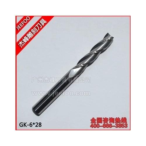 6*28mm High Quality Carbide CNC Three Flute Spiral End Mill Endmills Bit / Three Flutes Carbide Cutters