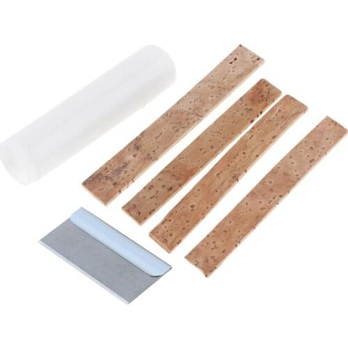 6pcs/lot Clarinet Neck Cork Replacement Kit with 4pcs Cork & Lubricating Grease Oil & Blade Clarinet Accessories