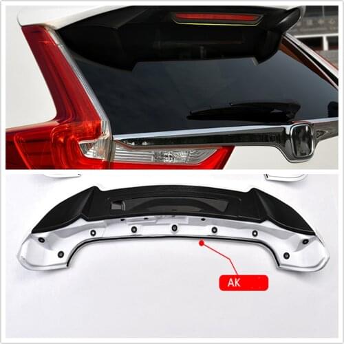 AKASAKA Rear Trunk Spoiler Wing For Honda CRV 5th Sport 2017-2019 White ABS Modified Car Tailgate Roof Bumper Splitter Lip