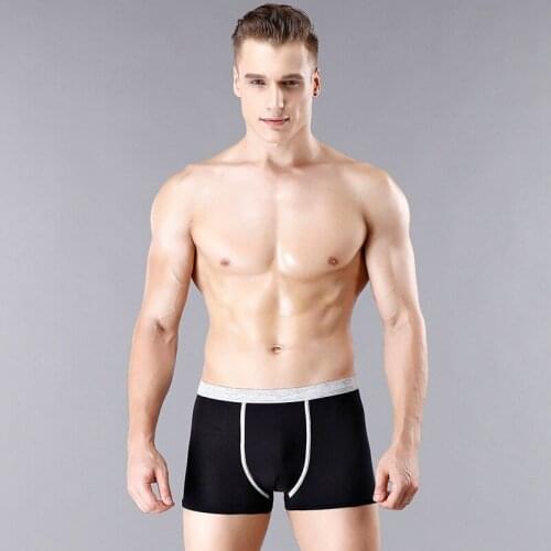Mens Boxer Bamboo Fiber Male Underwear Breathable High Quality Large Size Loose Mid-rise Comfortable Elastic Shorts for Men