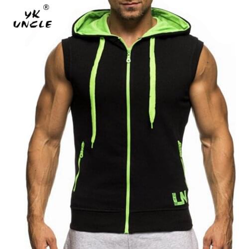YK UNCLE Brand Men Fashion Tank Tops Mens Zipper Tank Top Fitness Vest Casual Tanks Tops Sleeveless Undershirts Man Singlets