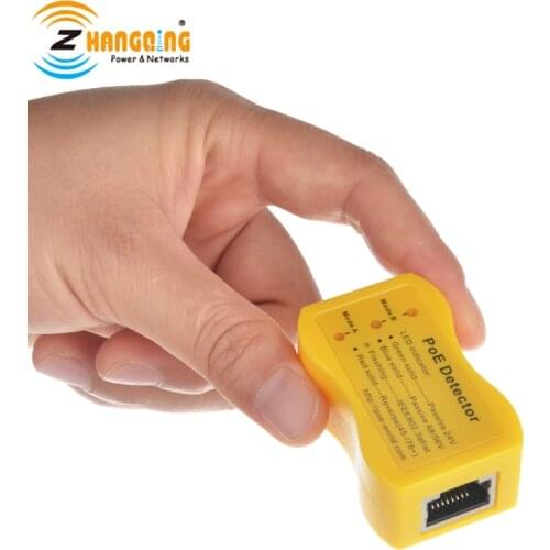 Quickly identify Power over Ethernet PoE Detector Tester 802.3af/at 24 v 48v or 56v also Mode B revers for PoE Switch