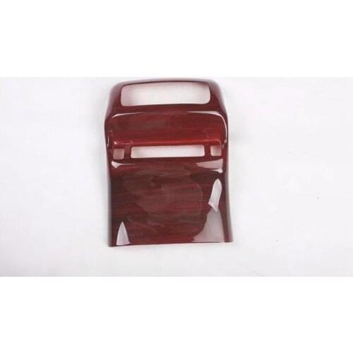 For Nissan Terra 2018 1PC Wood ABS Chrome Car Central Armrest Box Rear Panel Anti Kick Cover Trims Car Styling