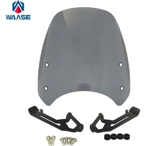 Motorbike Windshield For Ducati Scrambler 400 800 2015 2016 2017 2018 2019 2020 Front Windscreen Shield Screen with Bracket