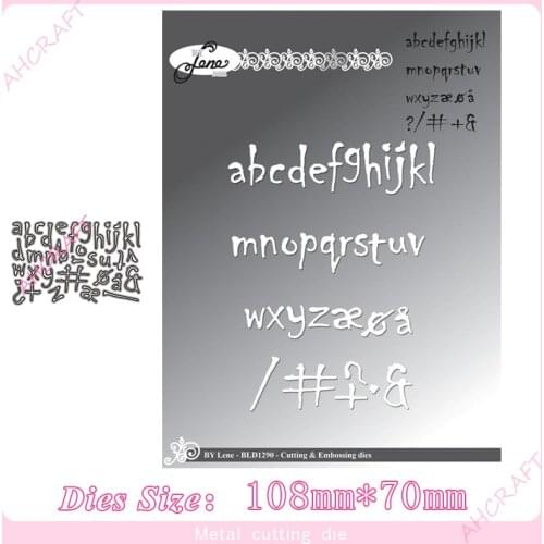 JMCRAFT 2021 Lowercase English Letters Metal Cutting Dies DIY Scrapbook Handmade Paper Craft Metal Steel Template Dies