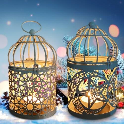 Metal Hanging Candle Holder Candlestick Holder with Top Loop For Home Decoration