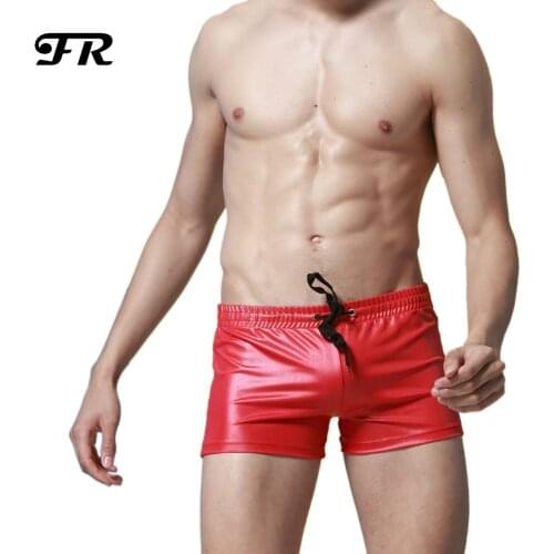FR Mens Faux Leather Insurgent Trunks Boxer Shorts,Mens Underwear