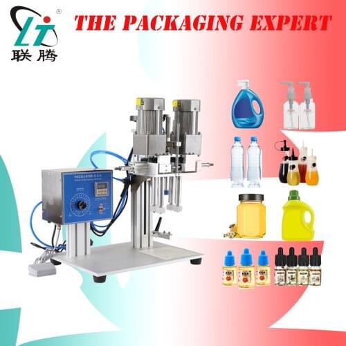 Desk Automatic Capping Machine Special Cap Spray Cosmetic Medical Trigger Cap Capper Machine Shampoo Pump Lid Free Shipping