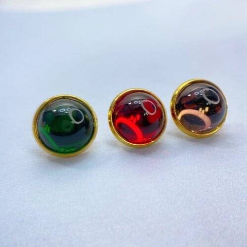 New European and American fashion earrings women Japanese and Korean grape purple earrings