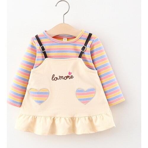 Baby Girl Dress 2021 Spring Autumn Cute Toddler Girl Striped Costumes Infant Baby 1st Year Birthday Princess Vestidos