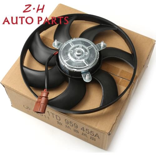 Right Small Radiator Cooling Fan Assembly 3C0 959 455 G For VW Passat B6 B7 Tiguan Golf Jetta MK5 MK6 Audi A3 S3 TTS Skoda Seat
