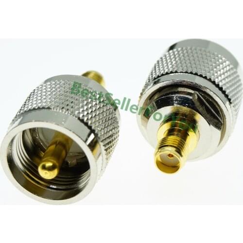 SMA Female Jack to UHF PL 259 Male PL259 SO239 Plug RF Adapter Connector RADIO