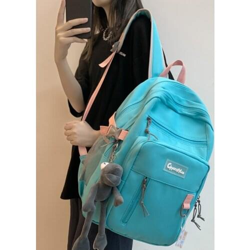 DCIMOR New Multi-pocket Nylon Backpack Fashion High Quality Laptop Backpacks Unisex Travel Bag Cool Men Schoolbag Women Bookbag