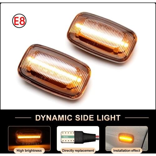 LED Flashing Turn Signal Side Marker Lamp Blinker Indicator Car Light For Toyota Land Cruiser Landcruiser 70 80 100 Series