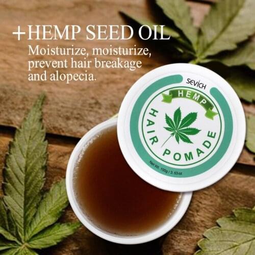 Hair Pomade Wax Lost-lasting Strong Hold Hiar Wax Fashion Styling Wax Mud Cream Moisturizing Styling Anti-Frizz Balm Hemp Wax