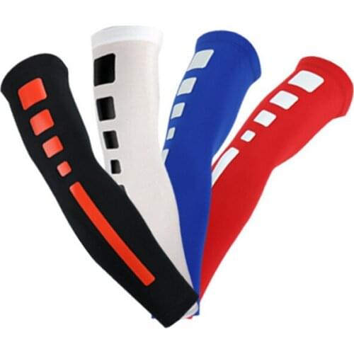 1Pcs UV Protection Cycling Running Arm Sleeves Quick Dry Breathable Basketball Fitness Elbow Armguards Sports Arm Warmers