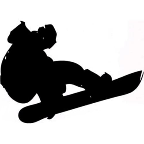 14.1CM*10CM Interesting Snowboard Extreme Sports Decal Vinyl Car Sticker